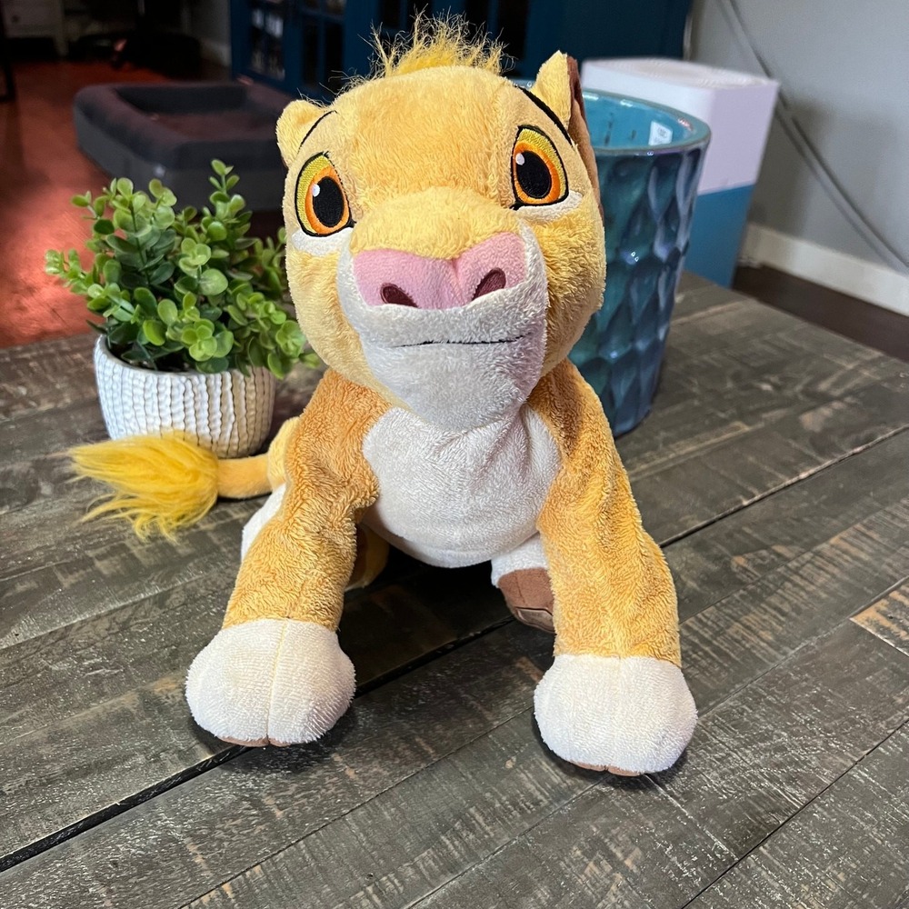 Authentic Disney Simba Plush, Stuffed Animal "The Lion King" With Stamp 17"